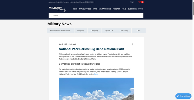 Security scan screenshot of https://www.militaryliving.com/post/national-park-series-big-bend-national-park