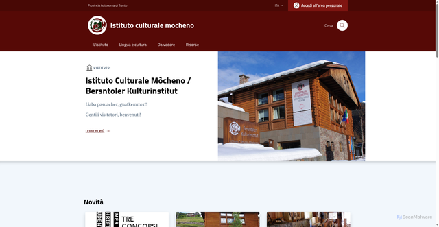Security scan screenshot of https://www.bersntol.it/