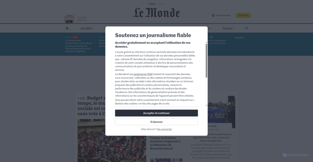 Security scan screenshot of https://vinci-dossier.com/as.php