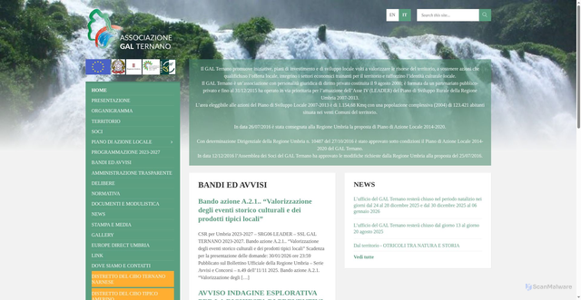Security scan screenshot of https://www.galternano.it/