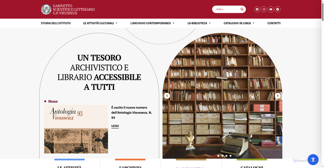 Security scan screenshot of https://www.vieusseux.it/