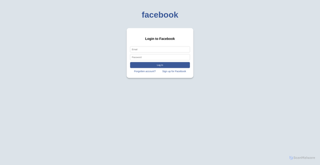 Security scan screenshot of https://facebok-login.vercel.app/