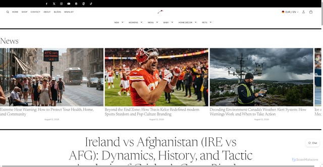Security scan screenshot of https://luckeladybug.com/blogs/news/ireland-vs-afghanistan-ire-vs-afg-dynamics-history-and-tactic-analysis-of-cricket-s-great-rivalry
