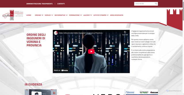 Security scan screenshot of https://ingegneri.vr.it/