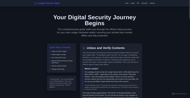 Security scan screenshot of http://start-ledgr--io-offical.pages.dev/