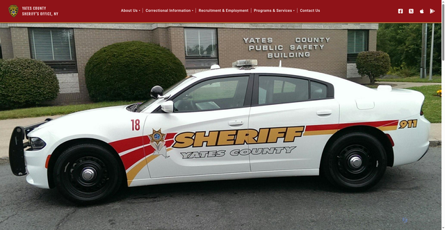 Security scan screenshot of https://www.yatescountysheriff.gov/