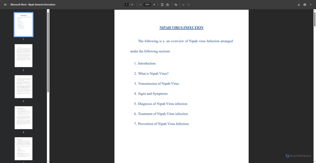 Security scan screenshot of https://dhs.kerala.gov.in/wp-content/uploads/2023/09/Nipah_General-Information.pdf
