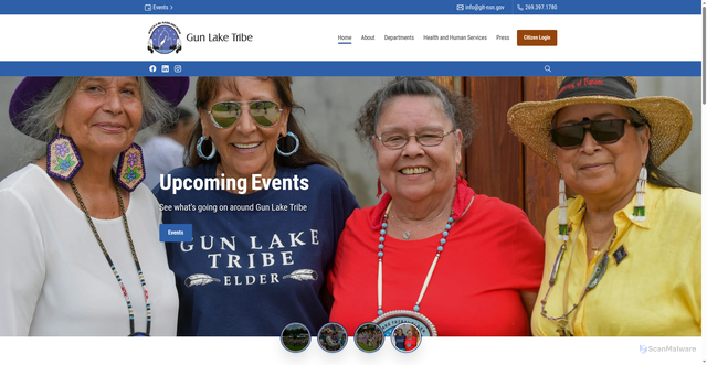 Security scan screenshot of https://gunlaketribe-nsn.gov/