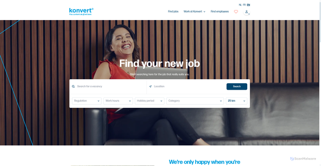 Security scan screenshot of https://konvert.be