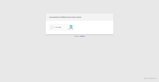Security scan screenshot of https://www.prudential.com/