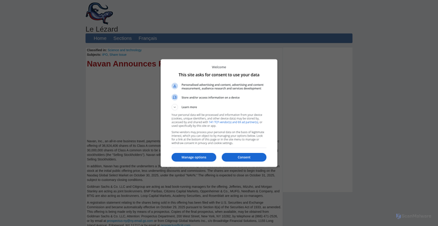 Security scan screenshot of https://www.lelezard.com/en/news-21994922.html