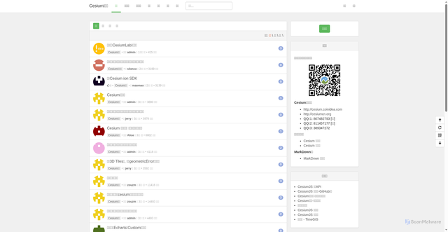 Security scan screenshot of https://cesium.coinidea.com