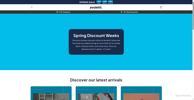 Security scan screenshot of http://avoletti.com/