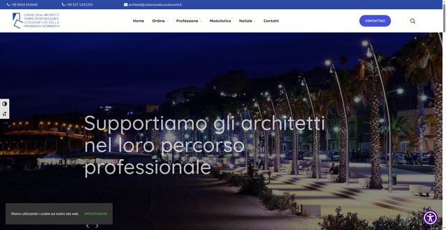 Security scan screenshot of https://www.architetticaltanissetta.it