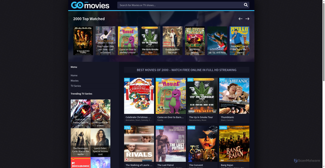 Security scan screenshot of https://moviesdl.net/year-movies/2000/
