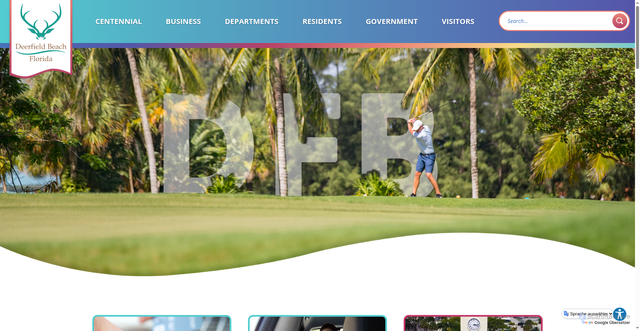 Security scan screenshot of https://www.deerfield-beach.com/