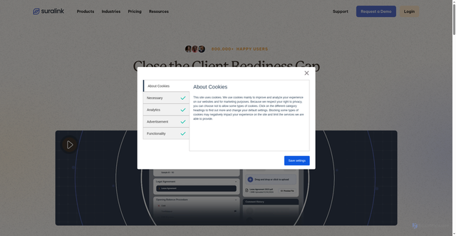 Security scan screenshot of https://suralink.com