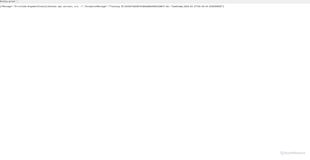 Security scan screenshot of https://prod-eastus2-vtscan-iothub.azure-devices.net