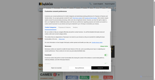 Security scan screenshot of https://www.englishclub.com/vocabulary/time-months-of-year.php