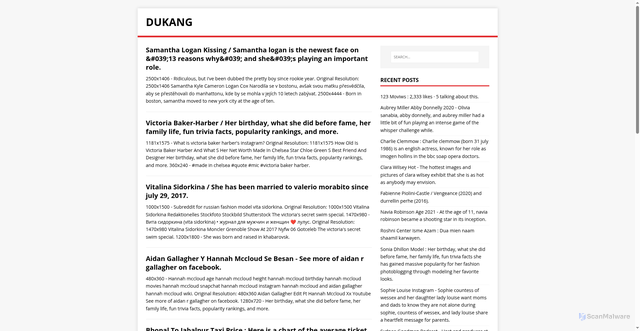 Security scan screenshot of https://kandugas.pages.dev/page/5/
