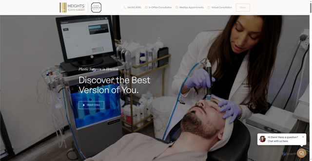 Security scan screenshot of http://heightsplasticsurgeryhouston.com/