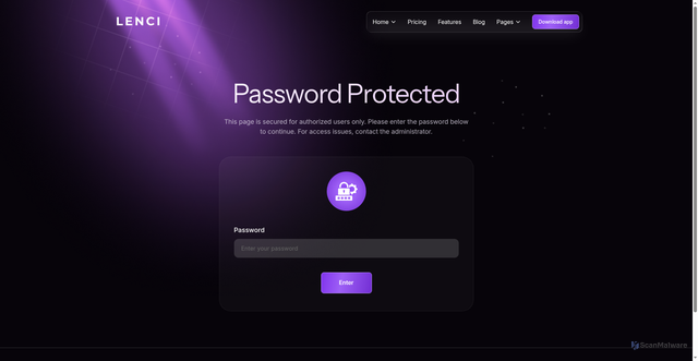 Security scan screenshot of https://ecomlenci.de/401