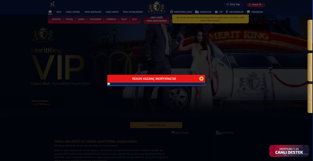 Security scan screenshot of https://meritkimg1695.com/vip
