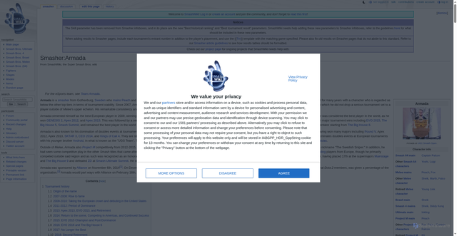 Security scan screenshot of https://www.ssbwiki.com/Smasher:Armada