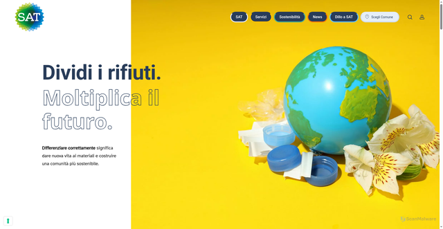 Security scan screenshot of https://www.satservizi.org