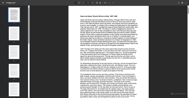 Security scan screenshot of https://www1.udel.edu/History-old/figal/Hist104/assets/pdf/readings/01dagama.pdf