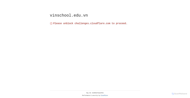 Security scan screenshot of https://vinschool.edu.vn