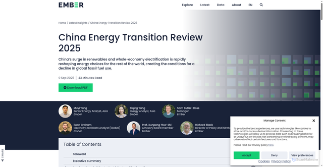 Security scan screenshot of https://ember-energy.org/latest-insights/china-energy-transition-review-2025/