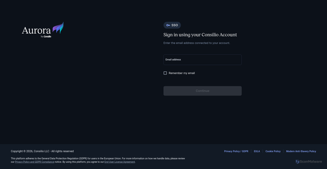 Security scan screenshot of https://launchpoint.consilio.com