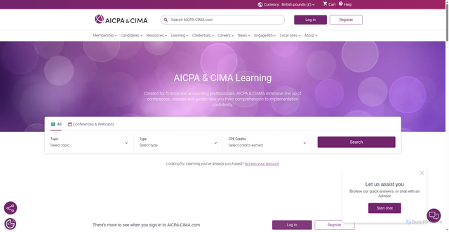 Security scan screenshot of https://aicpastore.com