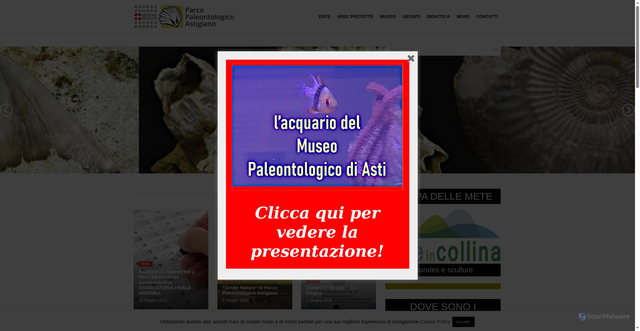 Security scan screenshot of https://www.parchiastigiani.org
