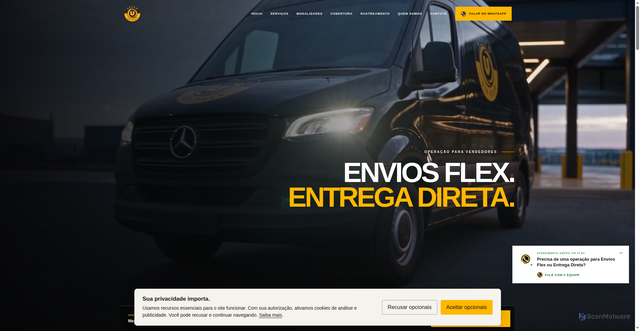 Security scan screenshot of https://grupovipflex.com/