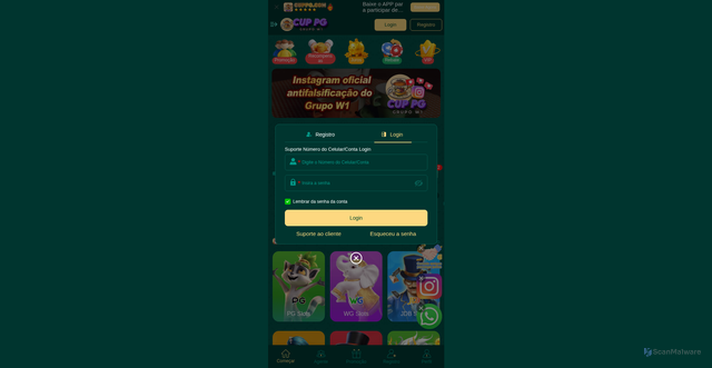 Security scan screenshot of https://cuppg.vip/