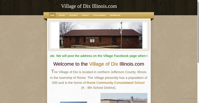Security scan screenshot of https://dixillinois.gov/index.html