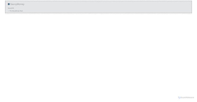 Security scan screenshot of https://cdn.us.savvymoney.io