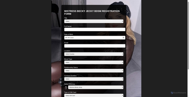 Security scan screenshot of https://missbeckyjeckyregistrationform.pages.dev/
