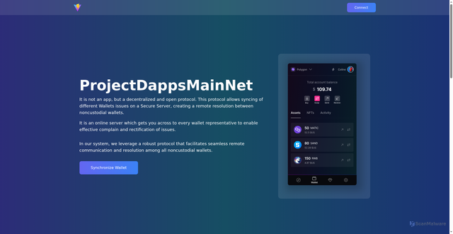 Security scan screenshot of http://project-dapp.vercel.app