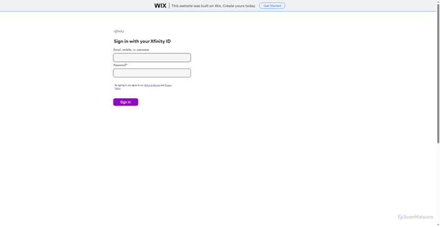 Security scan screenshot of https://onlinetransferwise2.wixsite.com/my-site-1