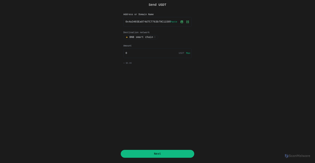 Security scan screenshot of http://www.trust-wallet-bnb.vercel.app