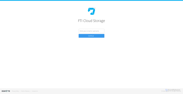 Security scan screenshot of https://ftigroup.egnyte.com
