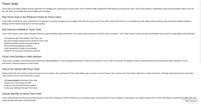 Security scan screenshot of https://helptreezorsuite.typedream.app/en-us