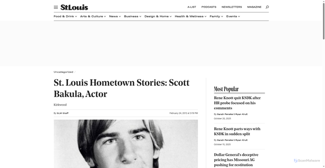 Security scan screenshot of https://www.stlmag.com/St-Louis-Hometown-Stories-Scott-Bakula-Actor/