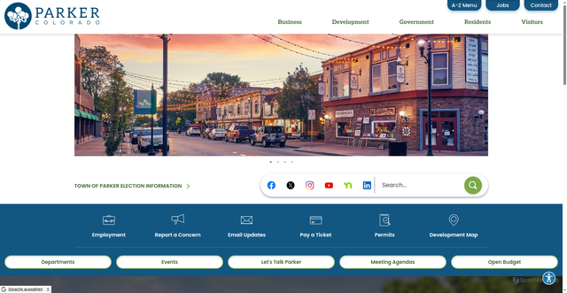 Security scan screenshot of https://parkerco.gov/