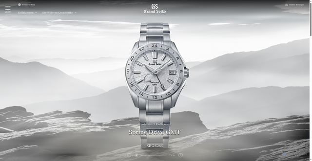 Security scan screenshot of https://www.grand-seiko.com