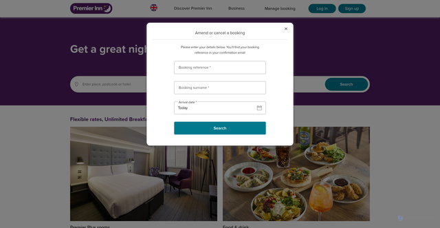 Security scan screenshot of https://www.premierinn.com