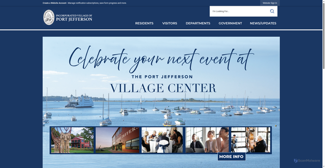 Security scan screenshot of https://portjeffny.gov/